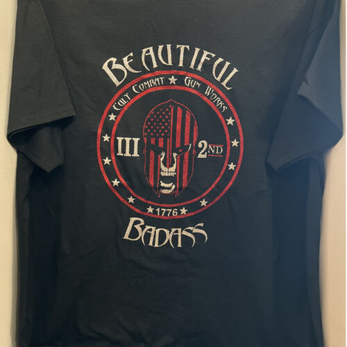 Beautiful Badass Glitter T-Shirt Thumbnail